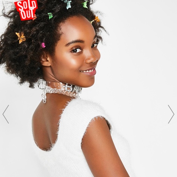 White fuzzy top - Picture 5 of 5